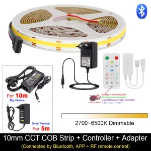 COB LED Strip Light Kit with Bluetooth & WiFi
