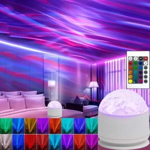16-Color Aurora Sunset Night Light Projector